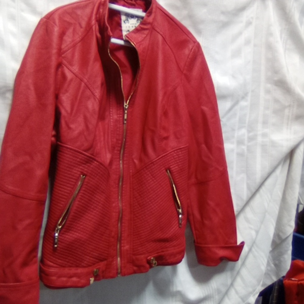 Made by Johnny faux leather jacket